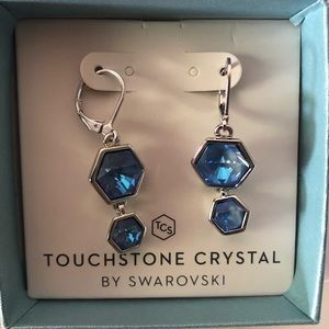 🔥🧡 Cool  Ocean Side Earrings NWT 💎 Swarovski crystal